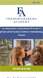 Mobile Screenshot of fredericksburgacademy.org